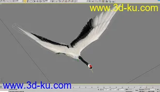 3D打印模型丹顶仙鹤带各种动作的图片