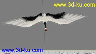 3D打印模型丹顶仙鹤带各种动作的图片