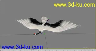3D打印模型丹顶仙鹤带各种动作的图片