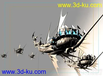 飞空艇 飞船模型下载的图片