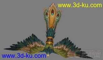 凤凰飞有材质贴图已绑定骨骼模型9免费下载的图片