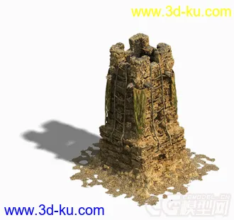 古代烽火台3D模型下载的图片