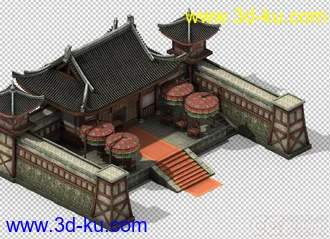 古建筑3D模型的图片