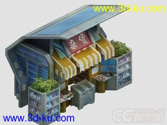 股市神话里一个杂货铺场景模型的图片