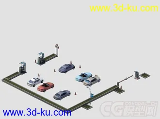 股市神话汽车4s店场景模型分享的图片