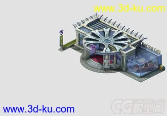 股市神话汽车4s店场景模型分享的图片