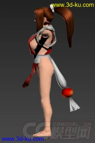 3D打印模型不知火舞,max格式,有T-pose等各种姿势,火舞粉丝请进.的图片