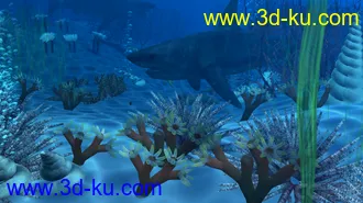 海地鲨鱼海草场景模型下载的图片