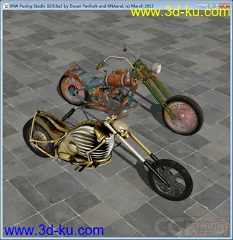 3D打印模型摩托车的图片