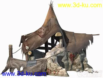 古代原始野蛮人部落场景模型免费下载的图片
