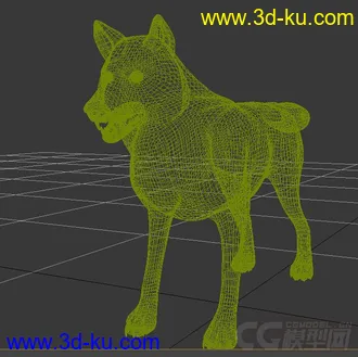 3D打印模型狼的图片