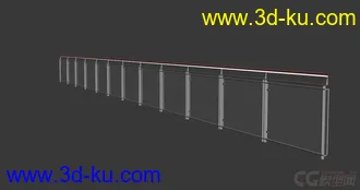 3D打印模型近景 玻璃 栏杆 精细  大气的图片