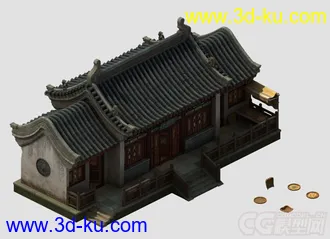 精致古代豪华民居房屋模型分享的图片