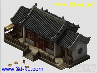 精致古代豪华民居房屋模型分享的图片