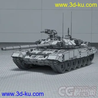影视级坦克模型-T90的图片