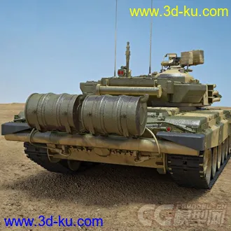 影视级坦克模型-T90的图片