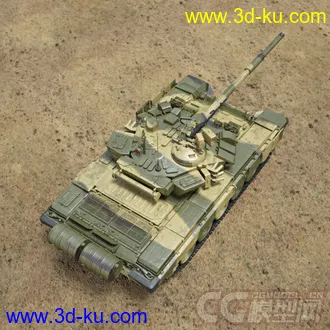 影视级坦克模型-T90的图片