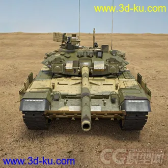 影视级坦克模型-T90的图片