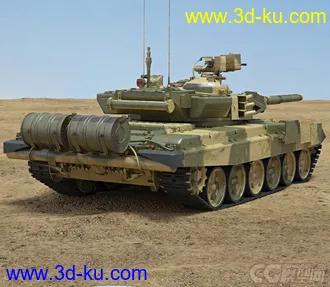 影视级坦克模型-T90的图片