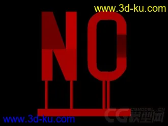3D打印模型真面YES，侧面NO的图片