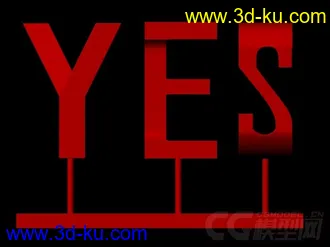 3D打印模型真面YES，侧面NO的图片