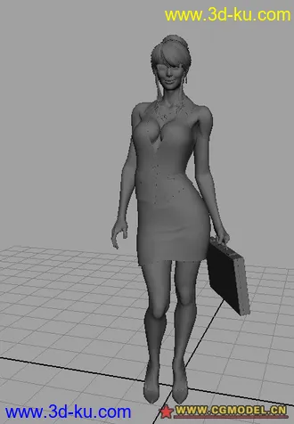3D打印模型职业女性（精模）的图片