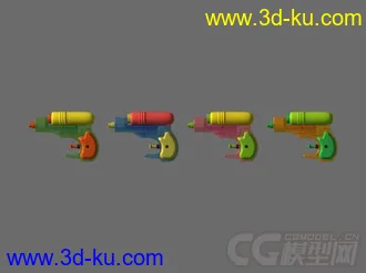 3D打印模型水枪 枪 塑料水枪的图片