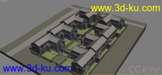 3D打印模型并联别墅的图片