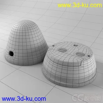 现代风格闹钟模型的图片