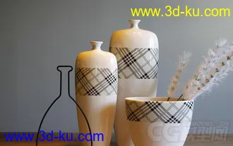 单体陈设摆件模型的图片
