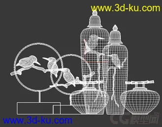 单体陈设摆件模型的图片