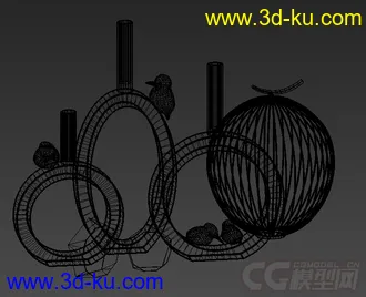 单体陈设摆件模型的图片
