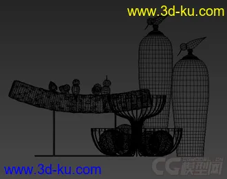 单体陈设摆件模型的图片