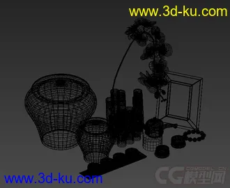 单体陈设摆件模型的图片