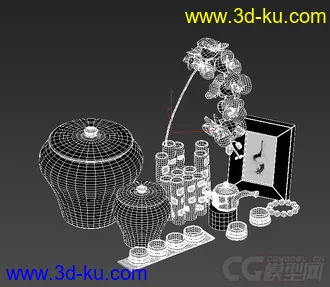 单体陈设摆件模型的图片