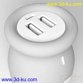 3D打印模型可大白爱移动电源的图片