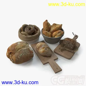 食物面包模型的图片