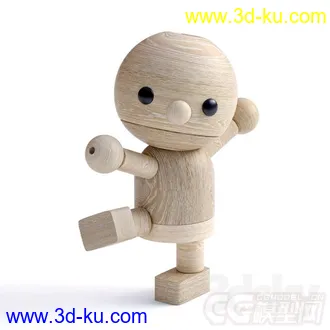 装饰摆饰 桌面饰品 木头人模型的图片