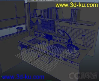 3D打印模型影视室内小场景的图片