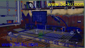 3D打印模型影视室内小场景的图片