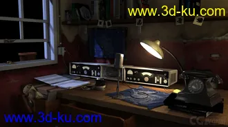 3D打印模型影视室内小场景的图片