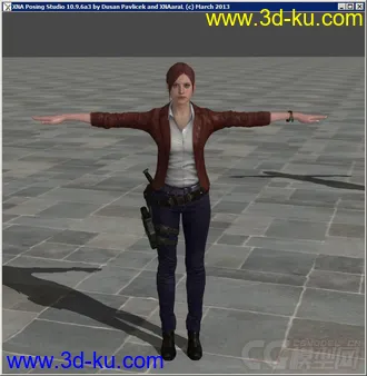 3D打印模型生化危机：启示录2女主角——克莱尔的图片
