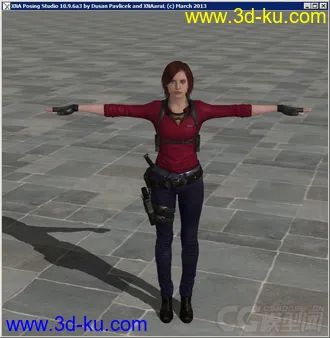3D打印模型生化危机：启示录2——克莱尔（狙击手服装）的图片
