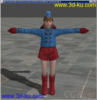 3D打印模型生化危机：启示录2女角色——娜塔莉亚（熊宝宝装）的图片