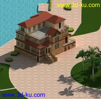 3D打印模型虚拟现实 别墅的图片