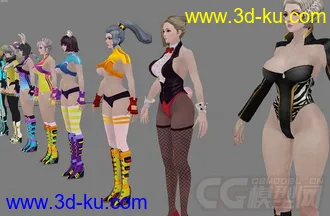 3D打印模型女人时装的图片