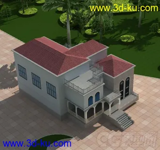3D打印模型虚拟现实 别墅08的图片