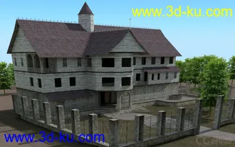 3D打印模型游戏场景 古老建筑的图片