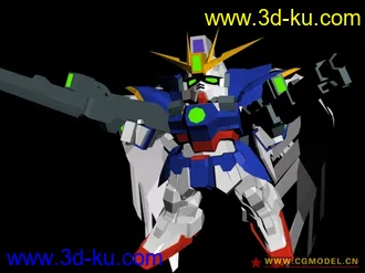 3D打印模型庆祝论坛重开，发新截出的sd能天使的图片