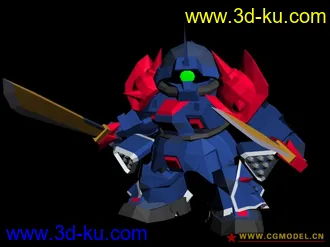 3D打印模型庆祝论坛重开，发新截出的sd能天使的图片